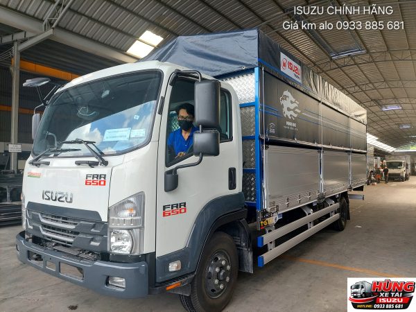XE TẢI ISUZU FRR90NE5 6.5 TẤN THÙNG BẠT